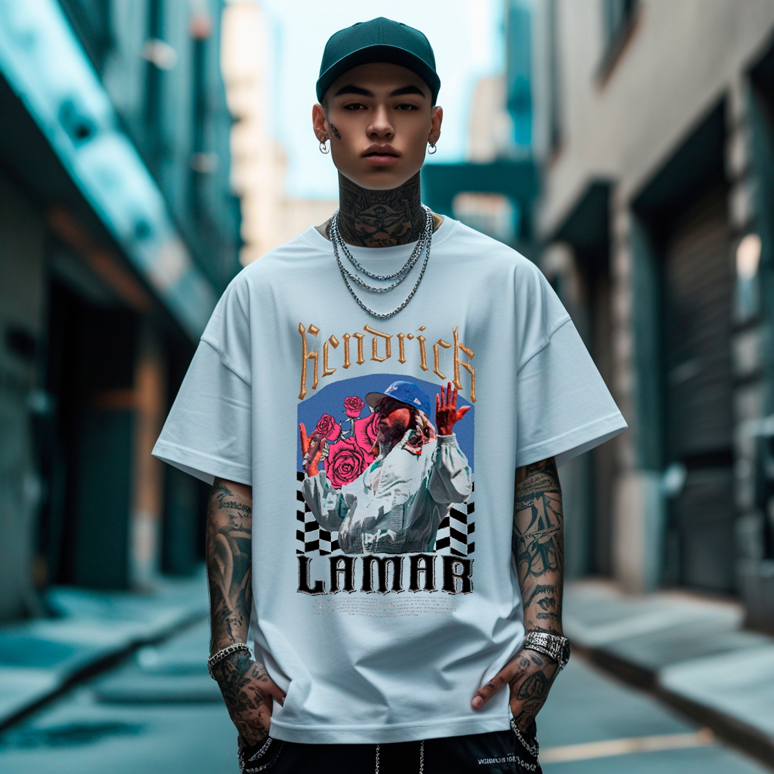 Camiseta Oversize "KING KENDRICK" - Homenaje Rap Streetwear