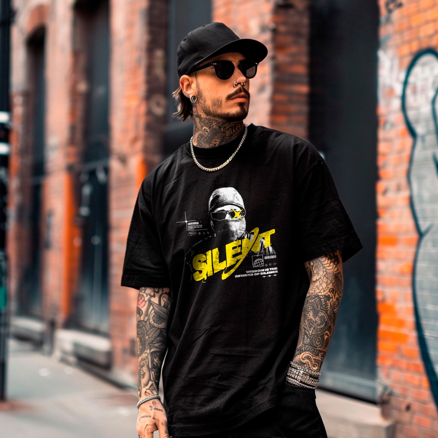 Camiseta oversize Drill Silent