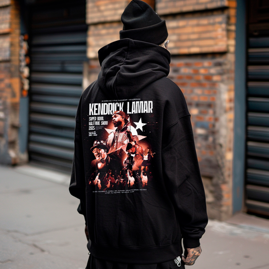Hoodie Oversize "Kendrick Lamar Tribute" - Edición Super Bowl Halftime