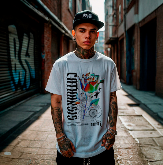 Litmus Rose - Camiseta Oversize